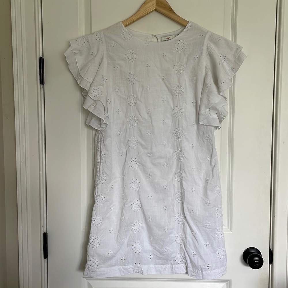 Vineyard Vines Women’s Eyelet Dress White 6